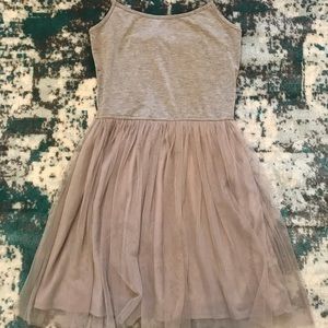 Grey ballerina style coverup